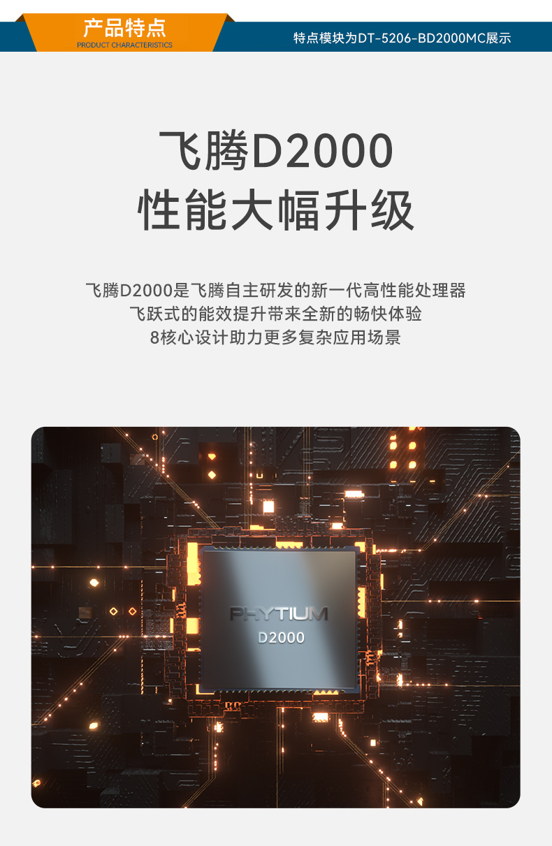 東田國產(chǎn)飛騰D2000 CPU,壁掛式蕪湖工控機(jī),DT-5206-BD2000MC.jpg