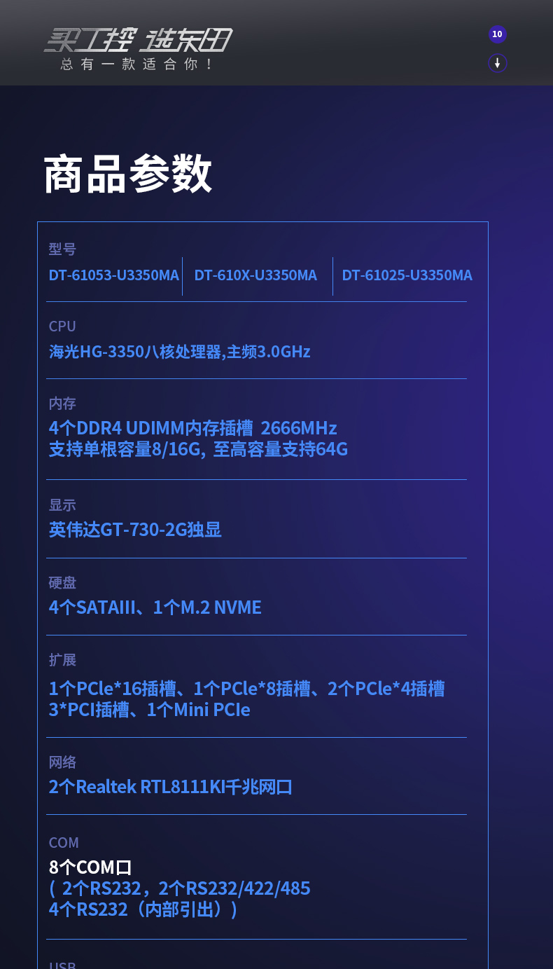 國產(chǎn)化海光2U內(nèi)蒙古工控機,銀河麒麟國產(chǎn)操作系統(tǒng),DT-61025-U3350MA.jpg
